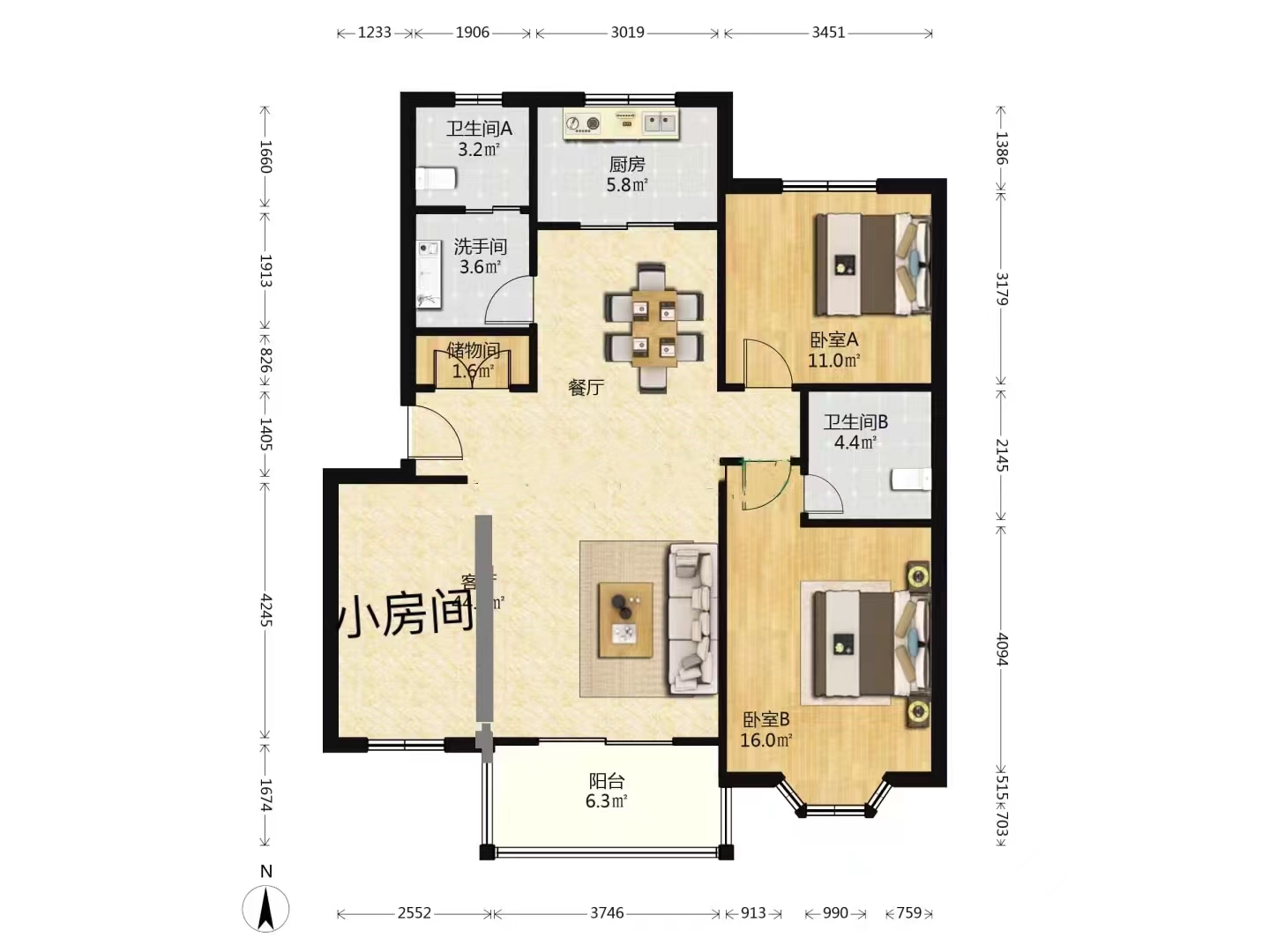 泗泾颐景园户型图图片