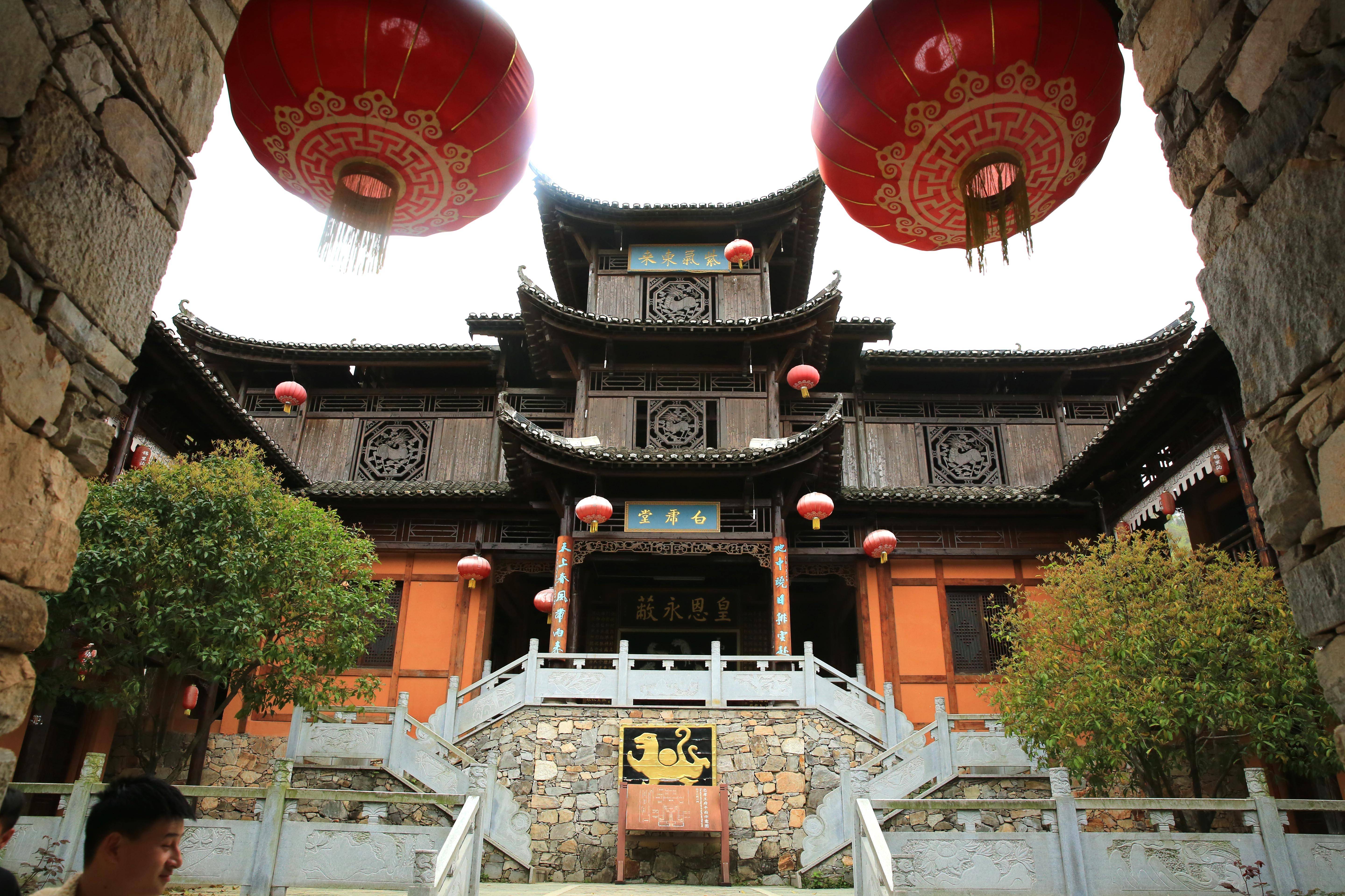 土家族建筑锦里沟土家族建筑武汉锦里沟风景区忠孝王府武汉锦里沟风景