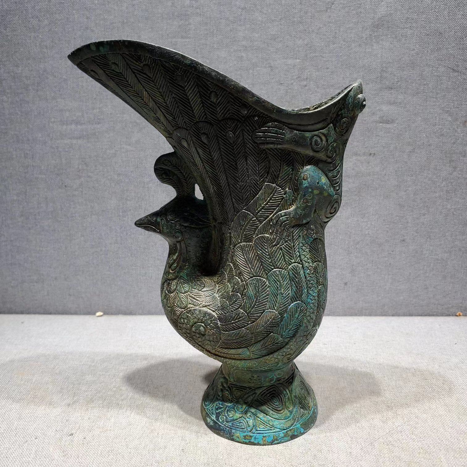 青铜爵杯,收藏老物件,宫廷旧藏,收藏,古玩古董收藏#老物件# #收藏