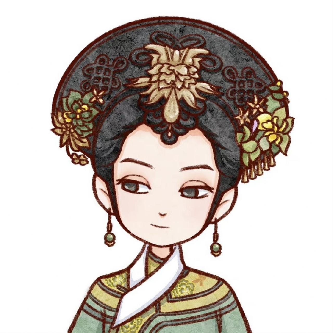 甄嬛传娘娘q版绘画图