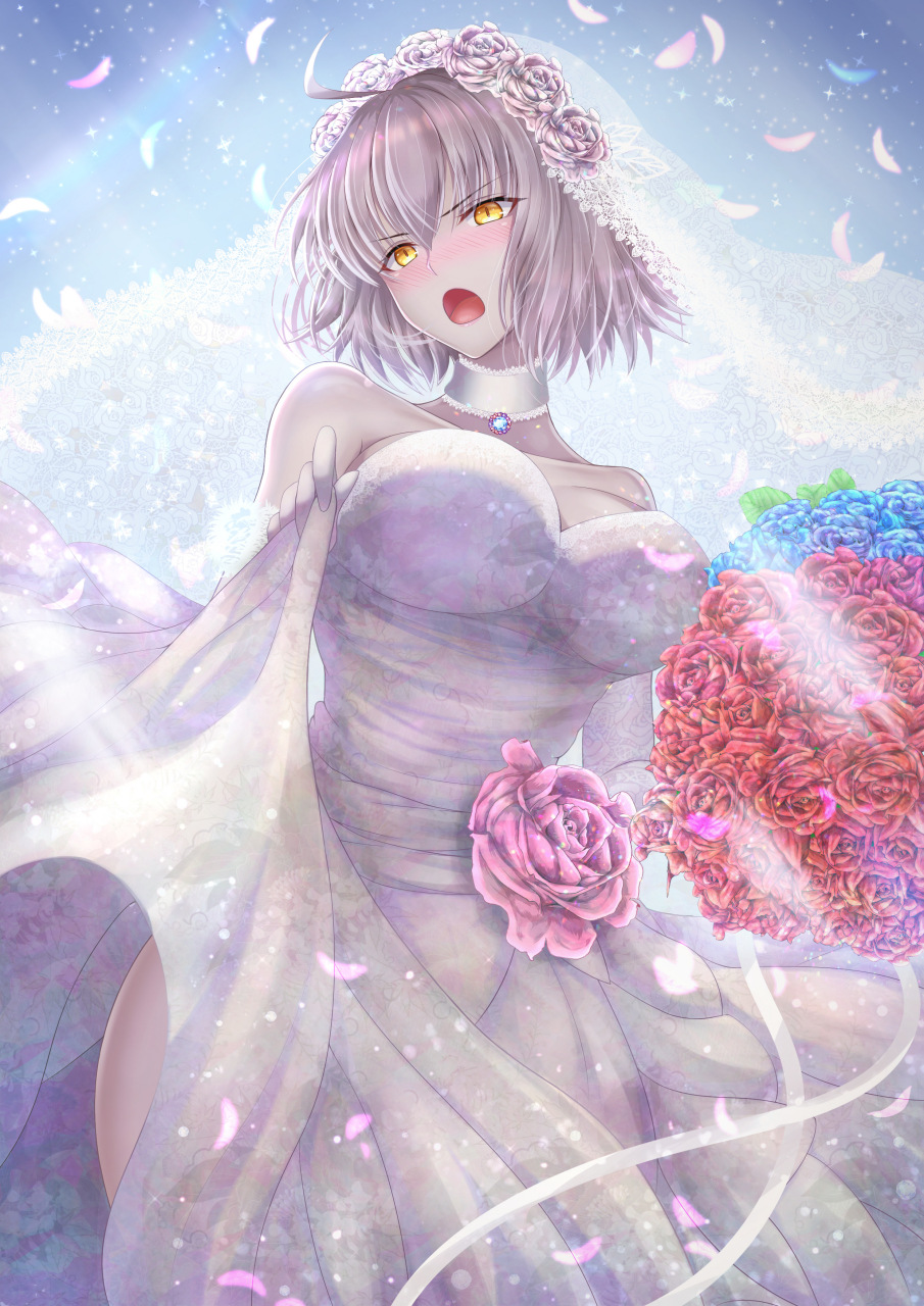 fgo 花嫁黑贞 #动漫美图# 很好看 希望能过审 [二哈]