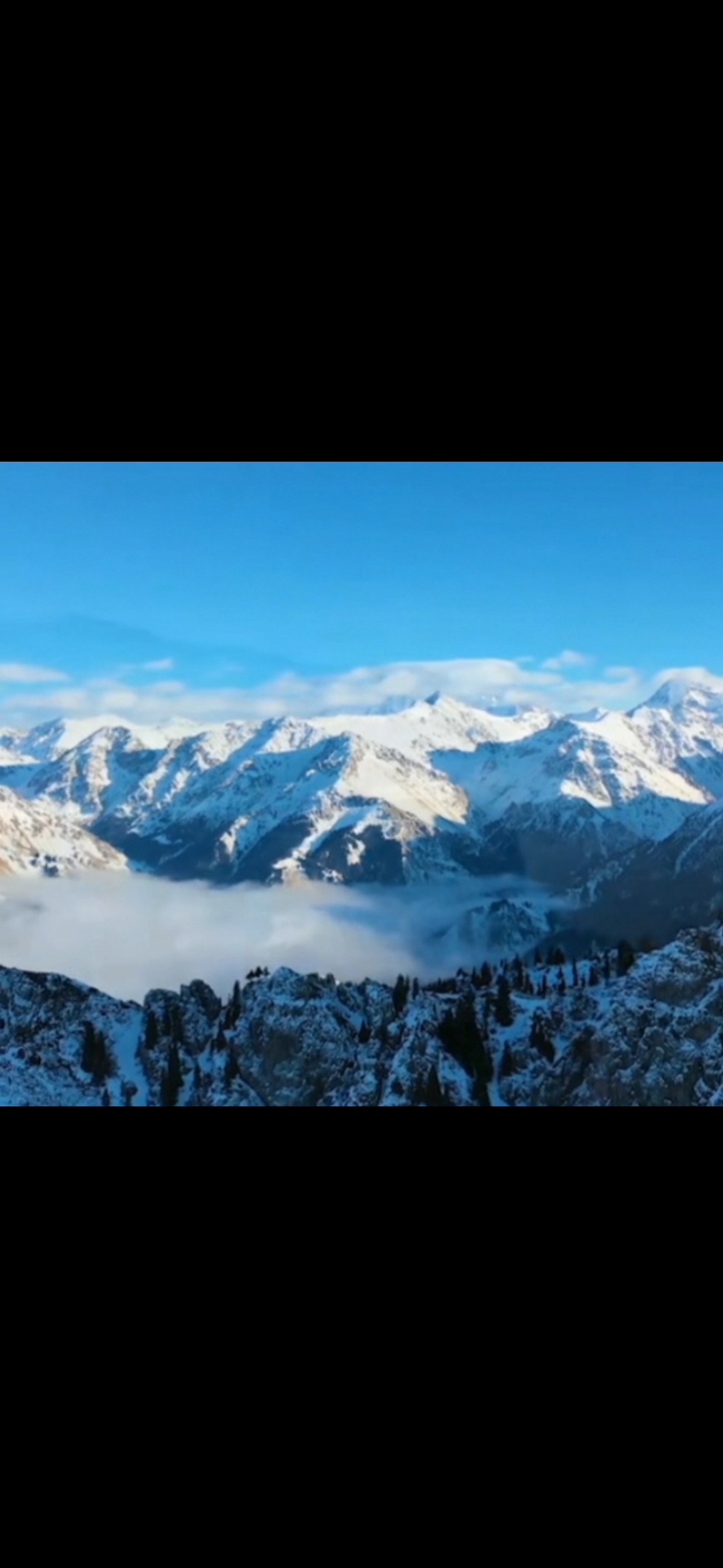 新疆天山天池雪景文案
