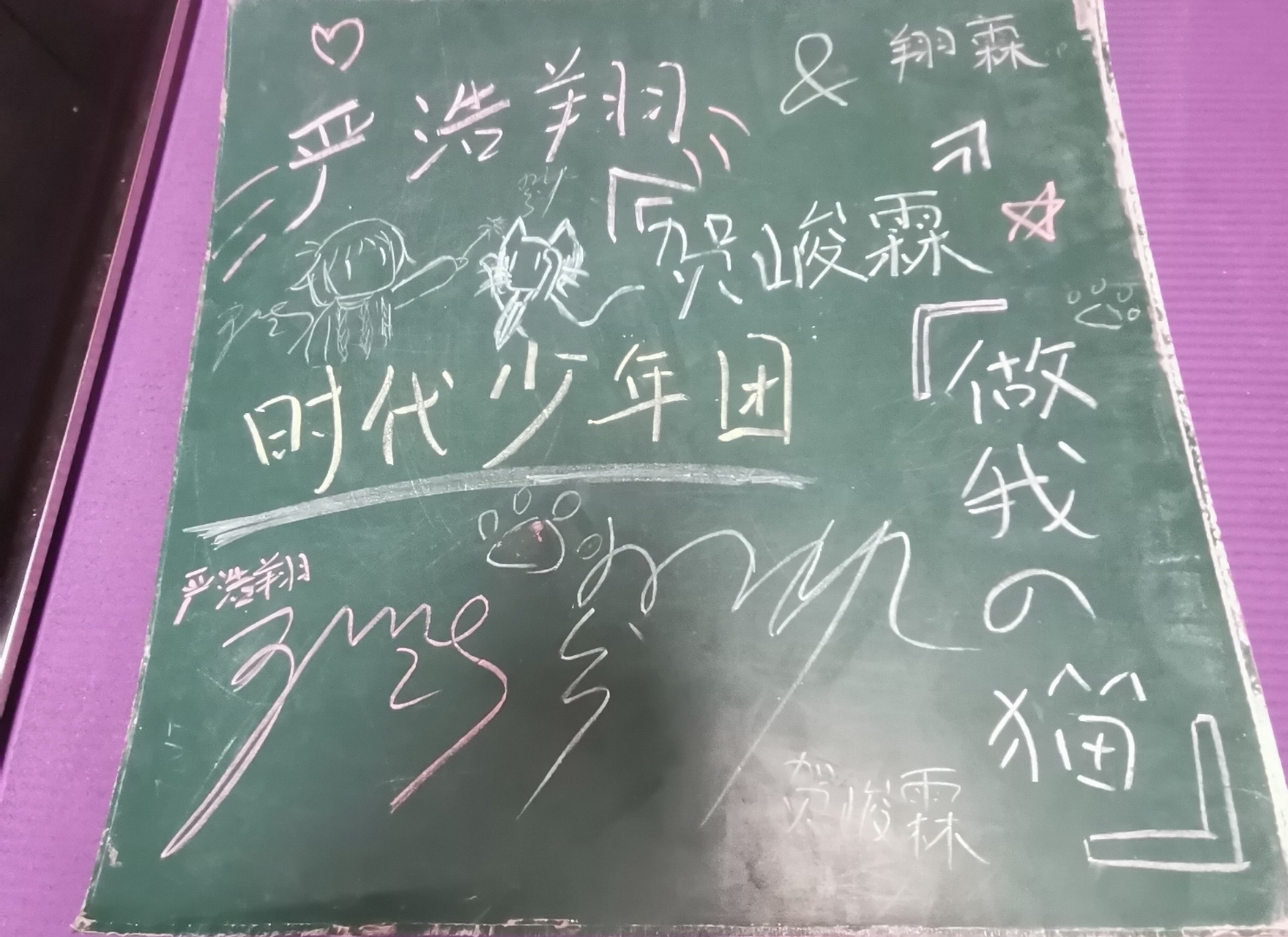 严浩翔 贺峻霖  做我的猫 宣传海报