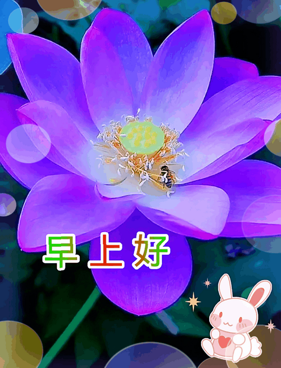 早上好,顺心如意,幸福快乐.(动态图片)