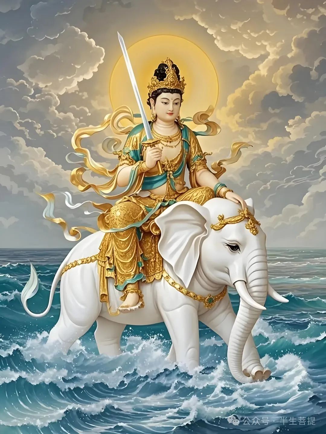 在无垠的修行路上,普贤菩萨是那盏不灭的明灯,照亮着每一个渴望