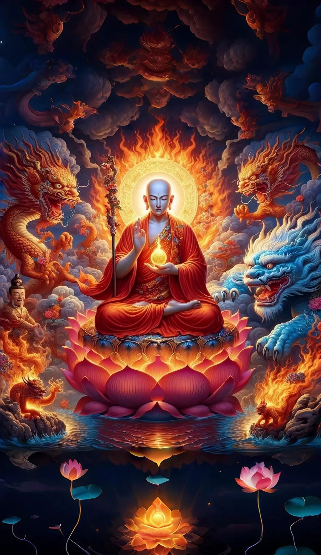 地藏殿超度图-地藏王佛像高清图片