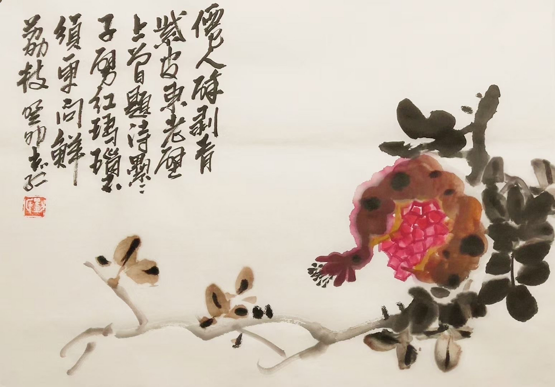 刘志红笔下的写意花鸟画,犹如一幅自然的诗篇,唤起我对生活的热爱与