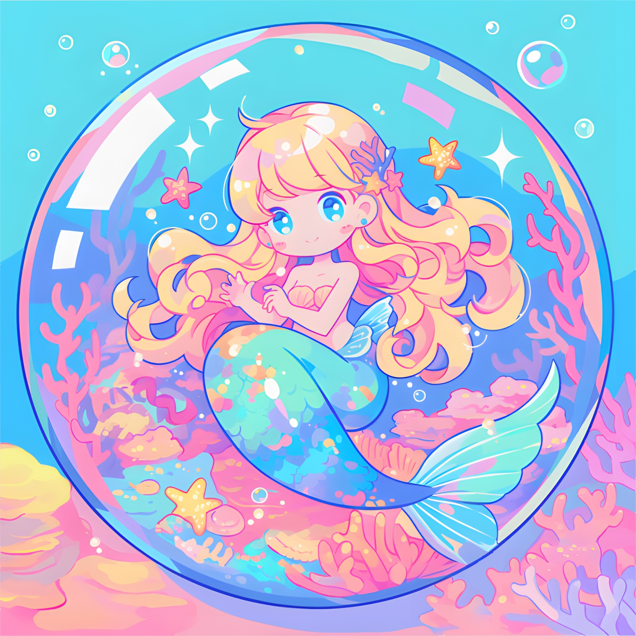 海底bubble,萌幻美人鱼,梦幻世界,与你同游