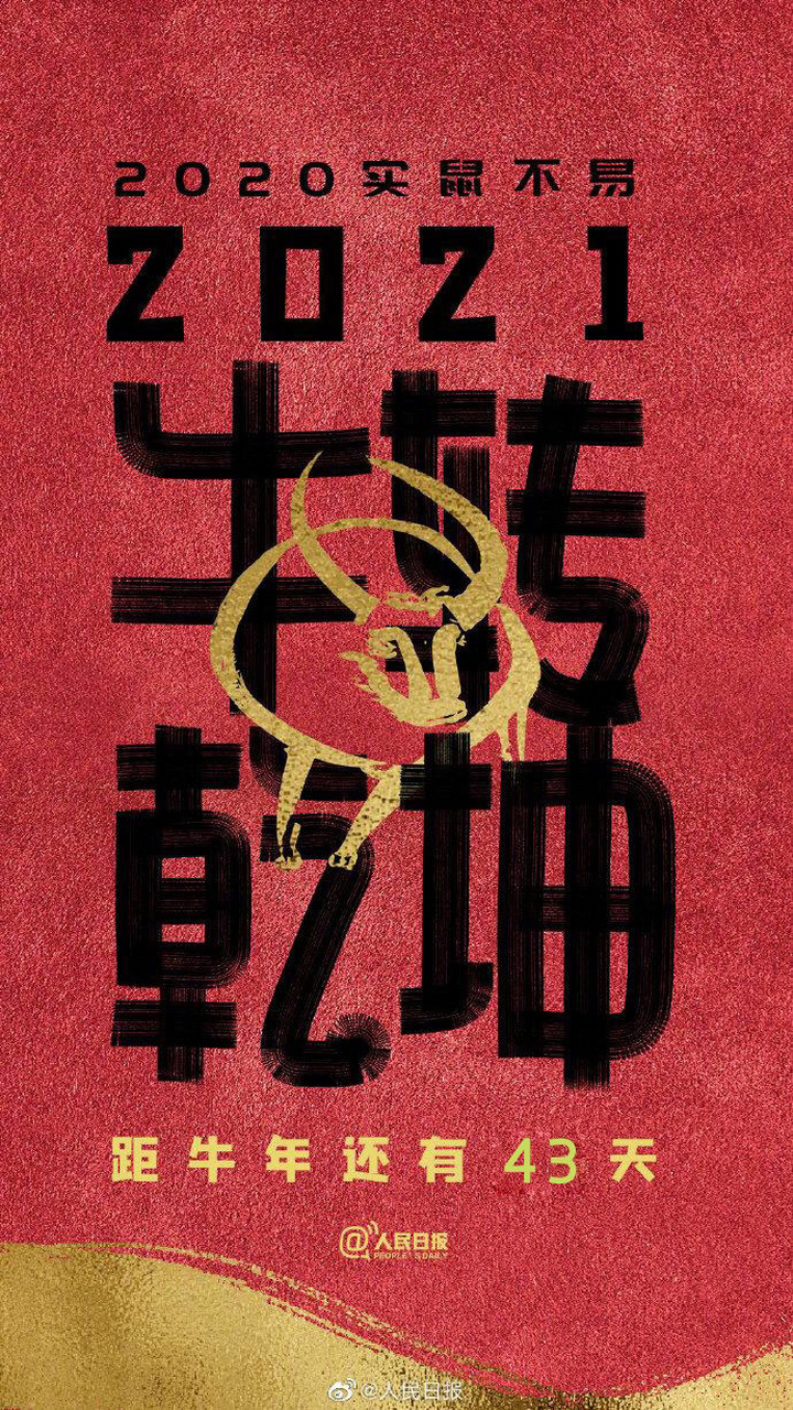 2020实鼠不易,2021我们牛转乾坤 !
