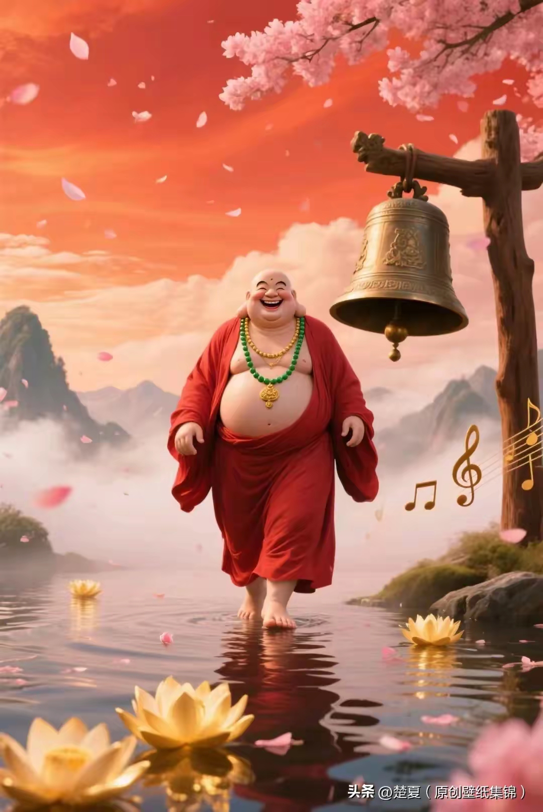 遇见欢喜笑佛:弥勒欣行瑞韵长,慈颜妙相焕祥光