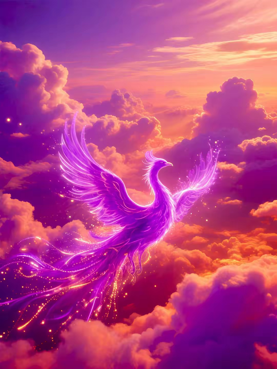 这组紫凤凰图也太绝了!紫气东来,紫凤呈祥,寓意福运到家,幸福安康