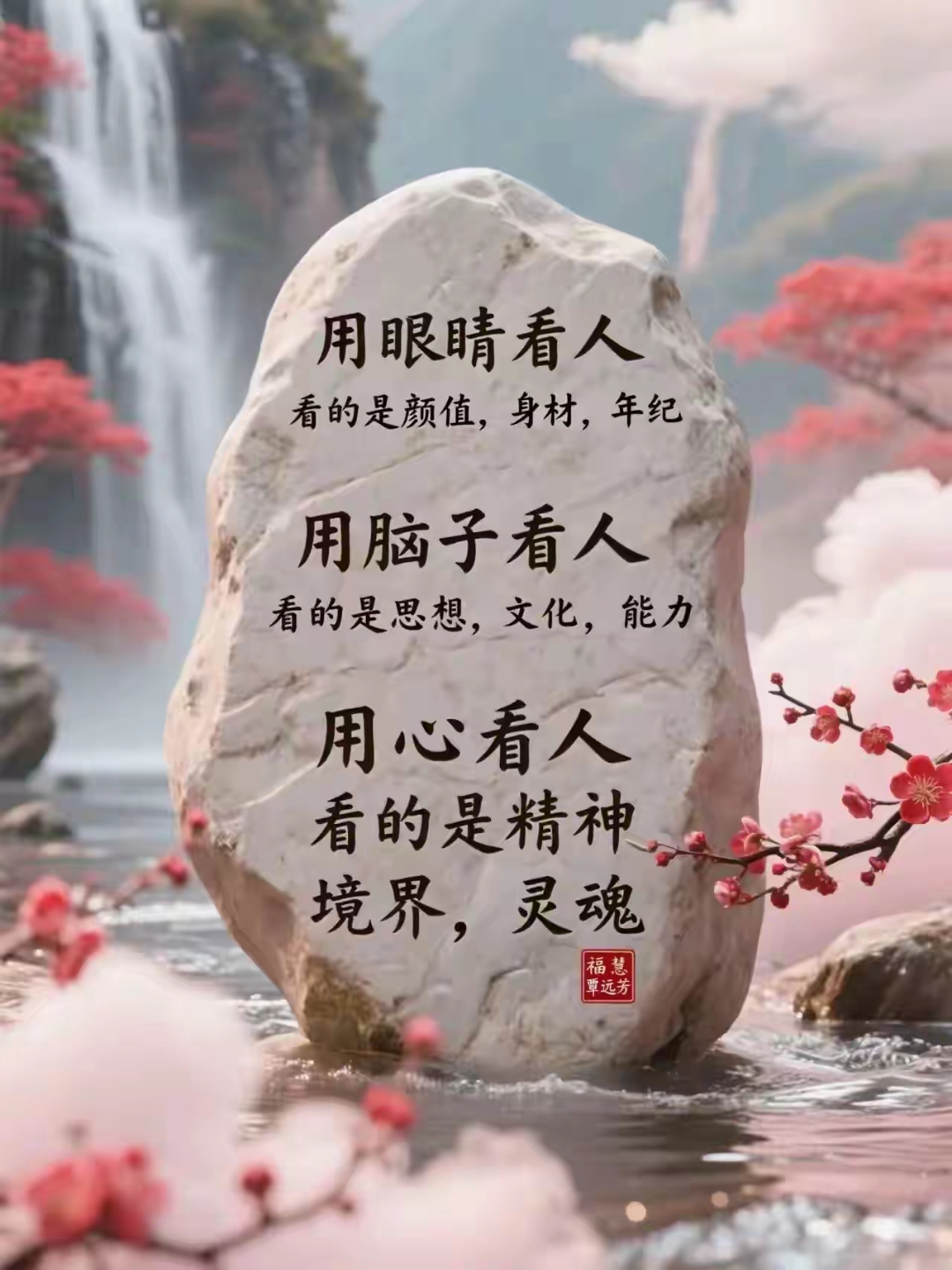原来真正的洞察,是穿透皮囊,触摸灵魂～ 生活中,你