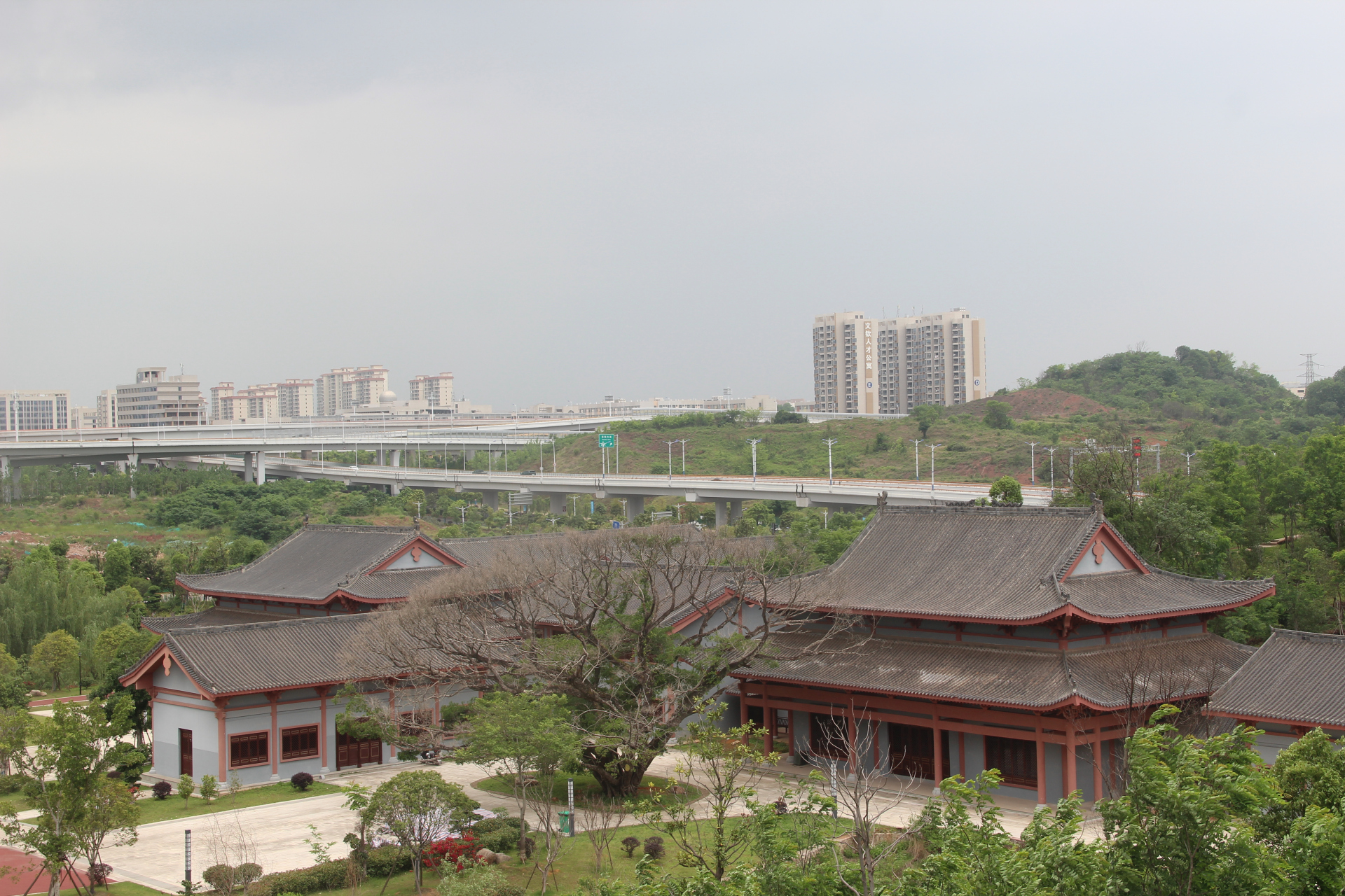 從蟠龍公園俯瞰贛州.