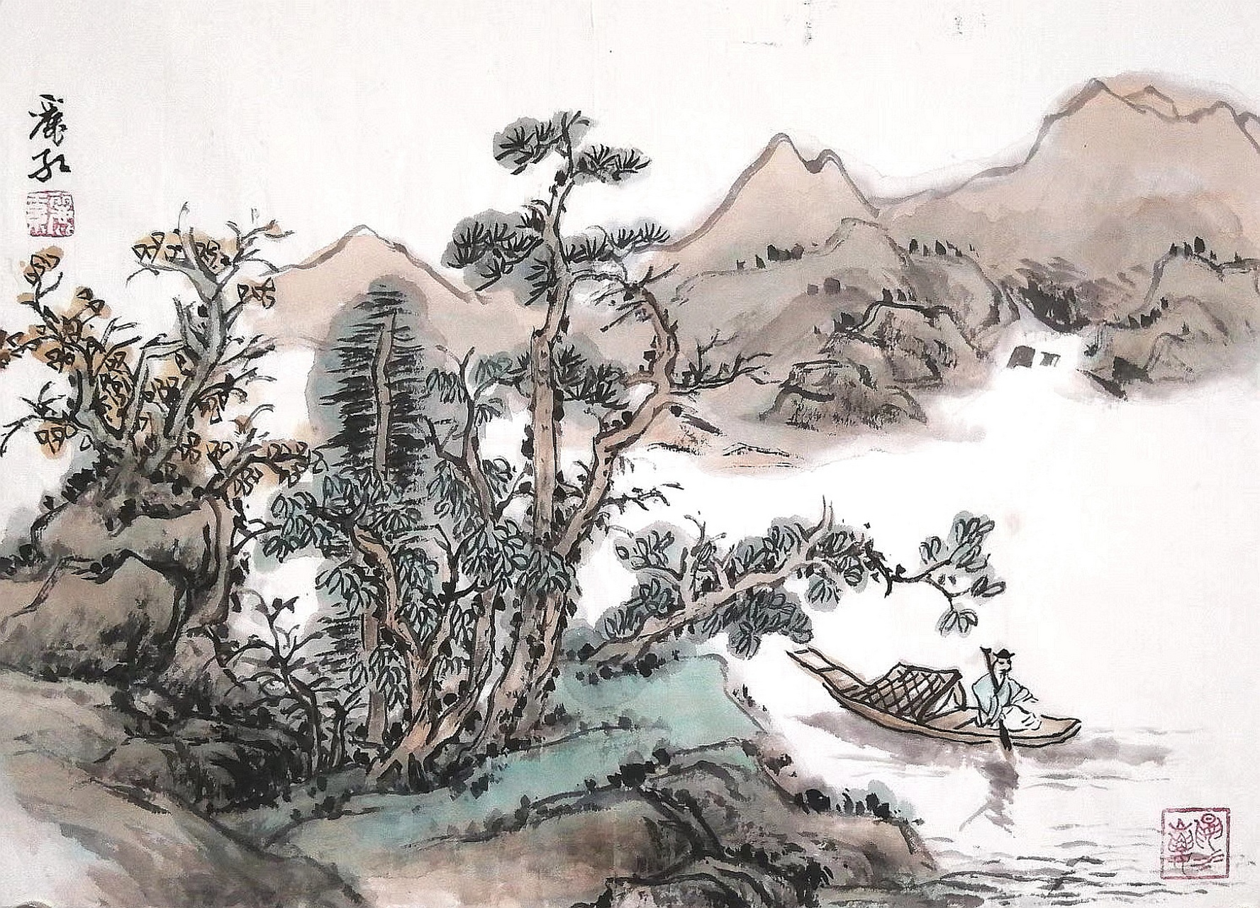 《秋夜寄邱员外》 怀君属秋夜,散步咏凉天. 空山松子落,幽人应未眠.