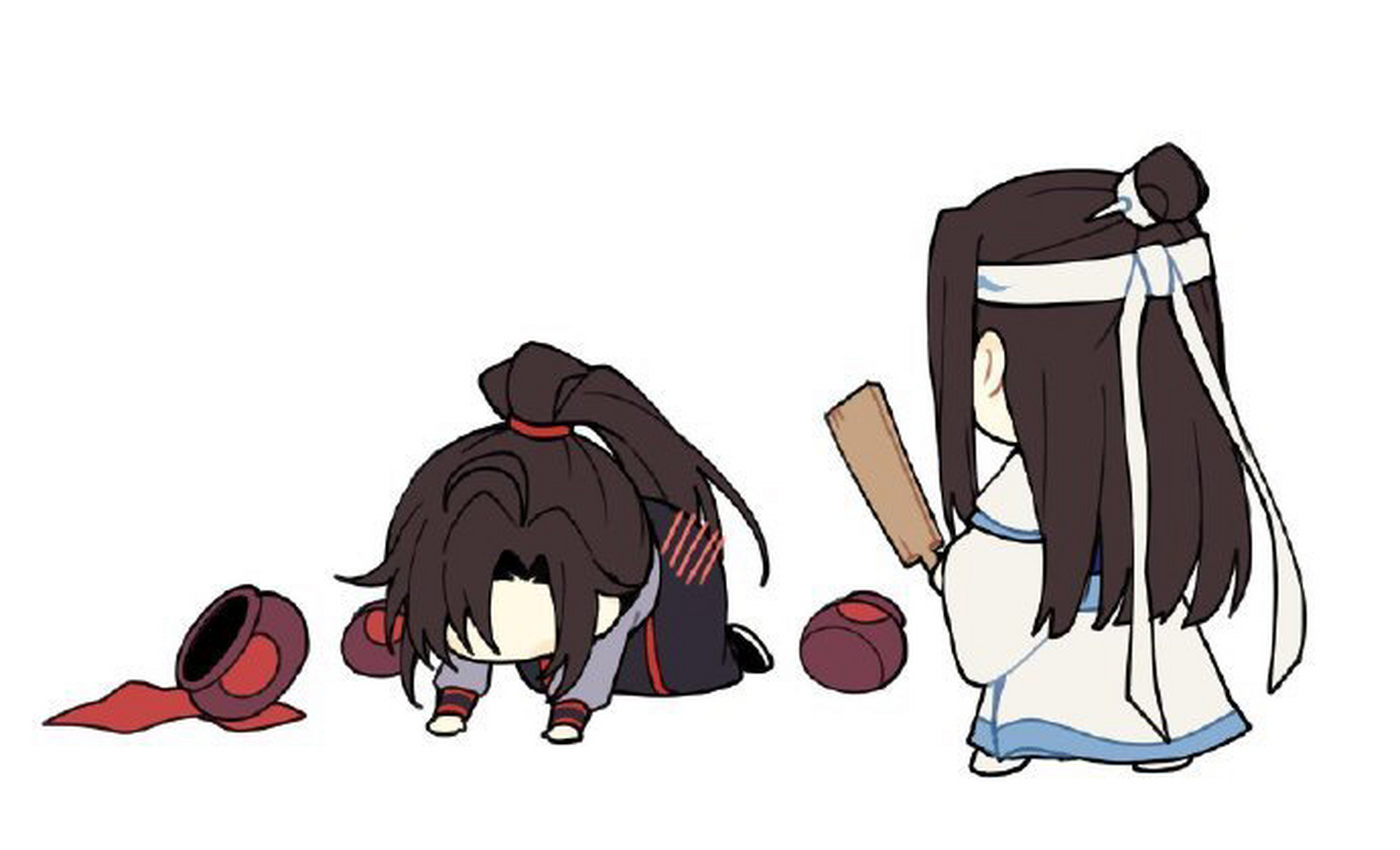 魔道祖师##忘羡#  太喜欢这组q版了,好可爱 twi:rkgk_kkana