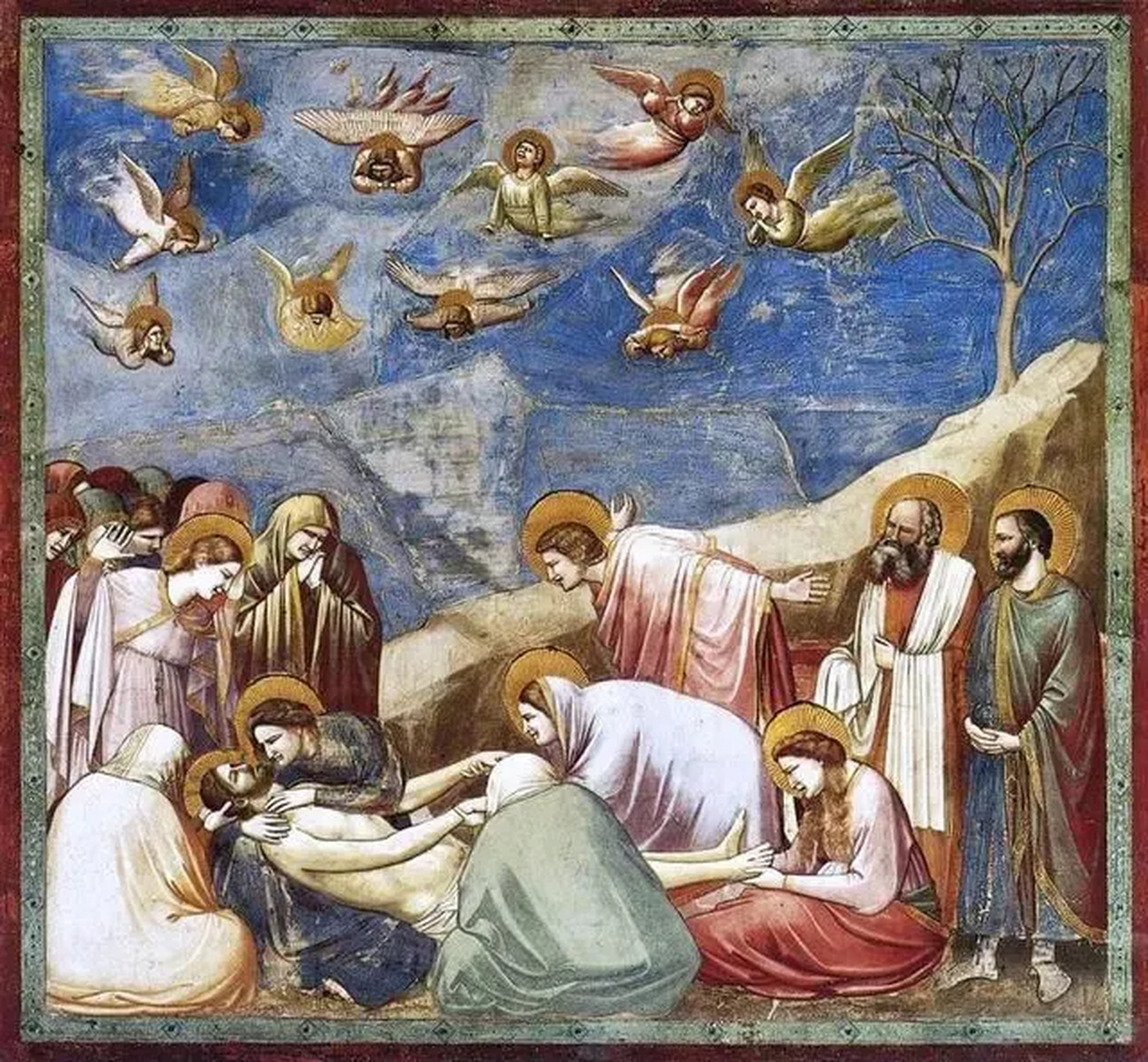 中世纪和文艺复兴的分界线,被誉为"欧洲绘画之父"———乔托(1266年