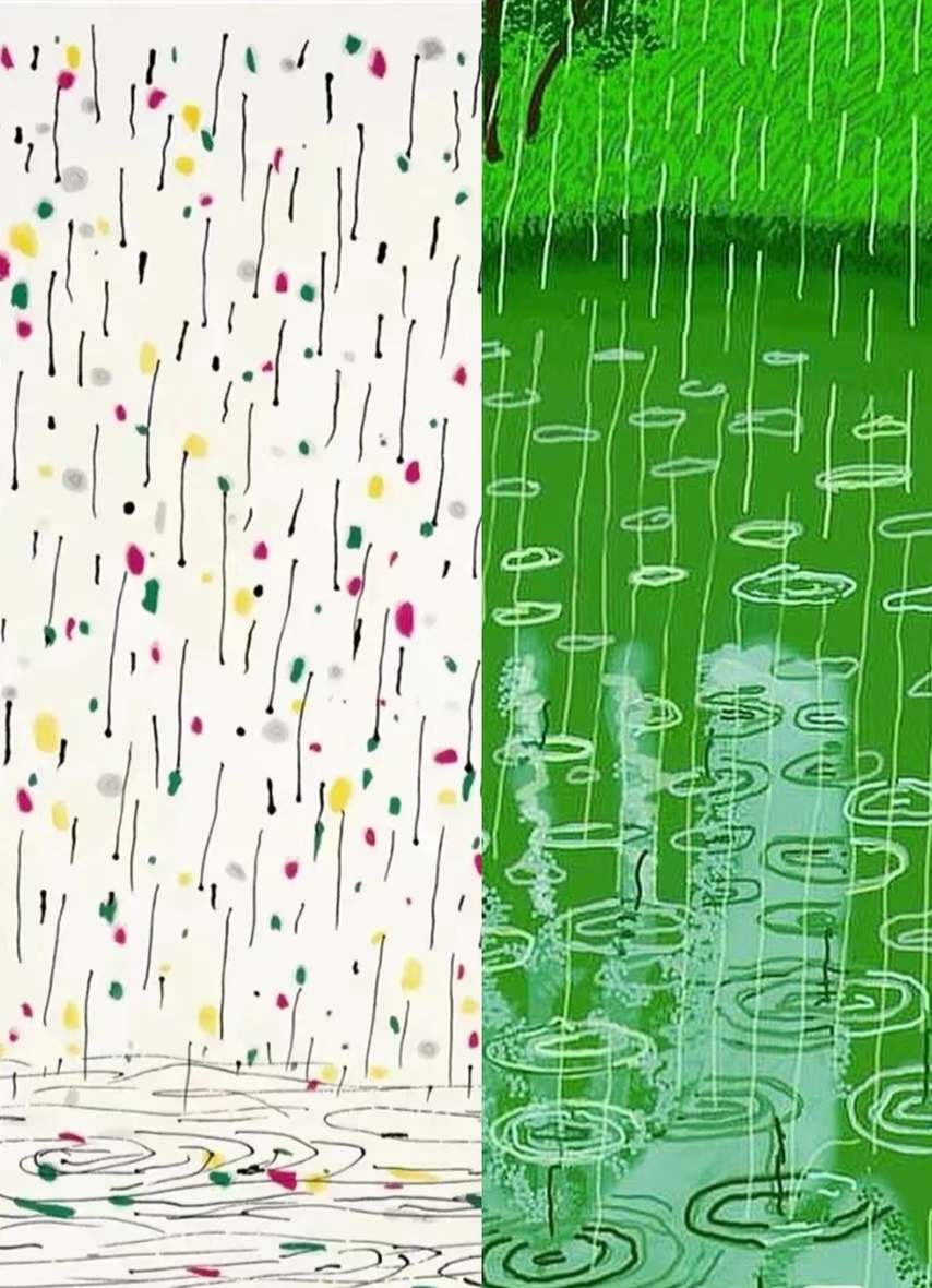 两位国际大师画雨