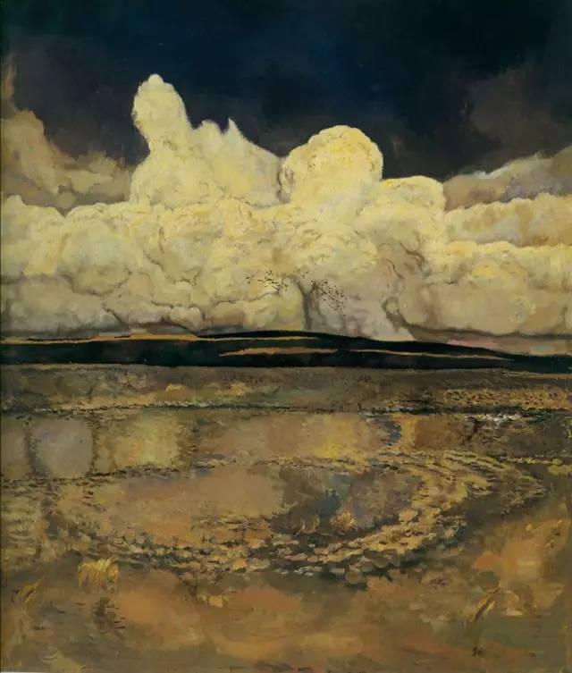 中国著名画家———朝戈  系列草原风景作品欣赏……～～～     1957