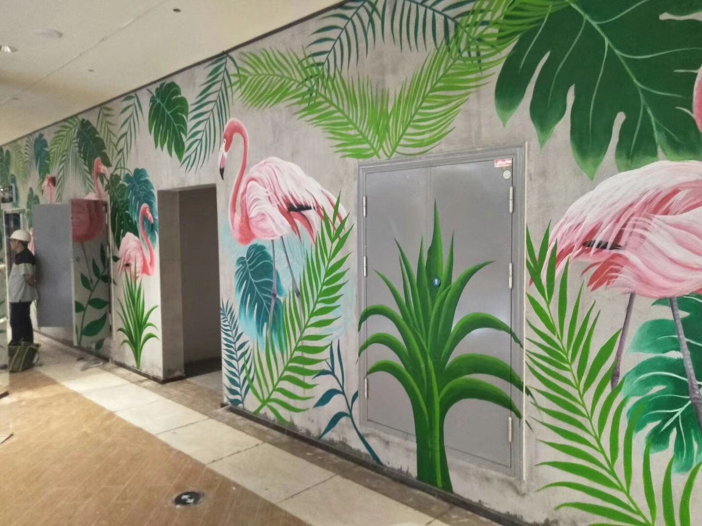 雄安墙体彩绘 雄安墙绘为城市文化谱写新篇章 在雄安新区,墙体彩绘