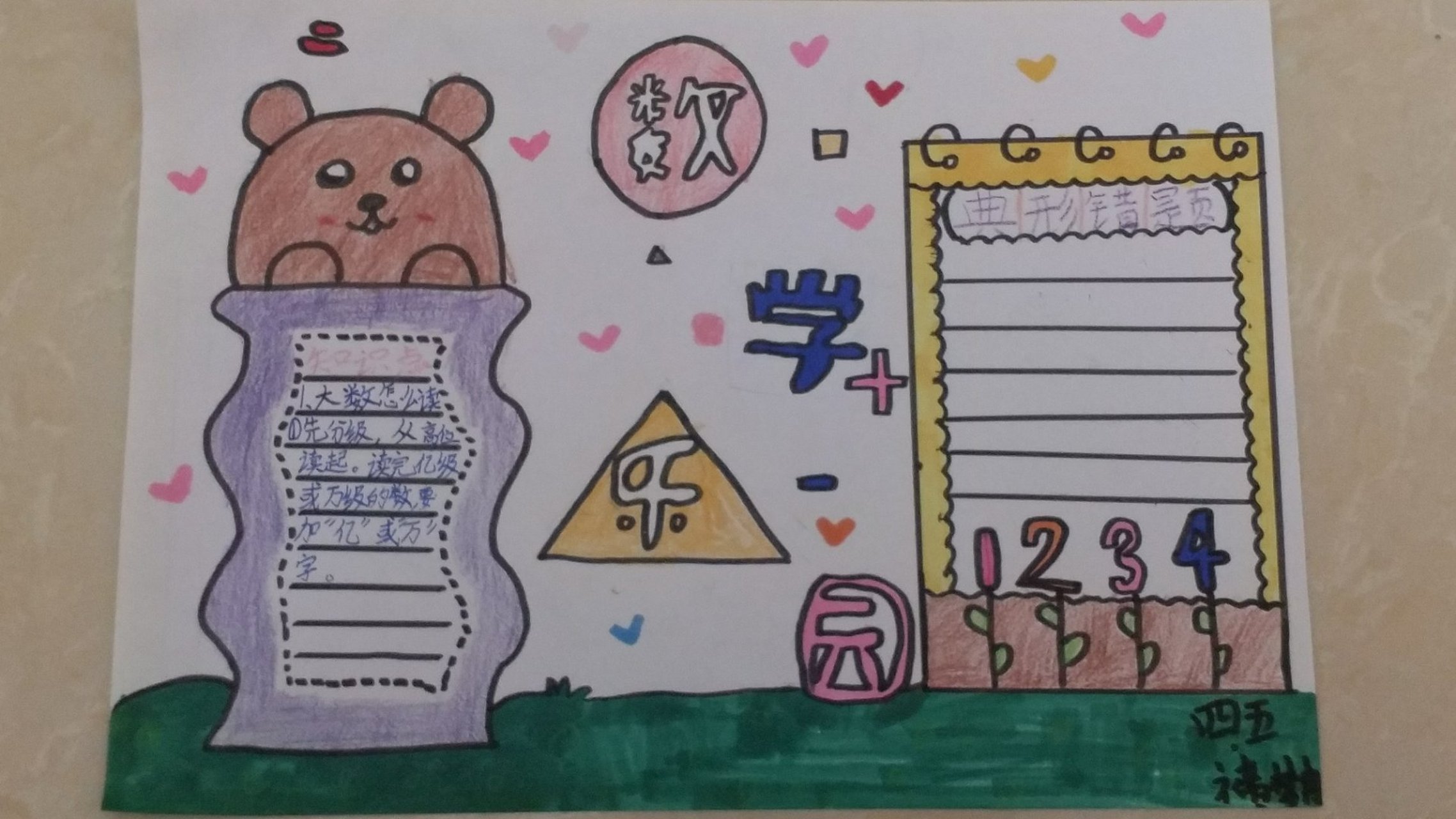 四年级第一单元手抄报