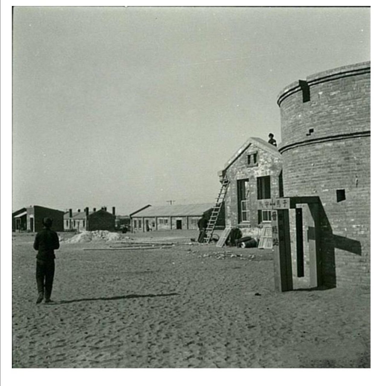 竹林墨客:石家庄老照片之晋州火车站 这是晋州火车站老照片,那时候叫