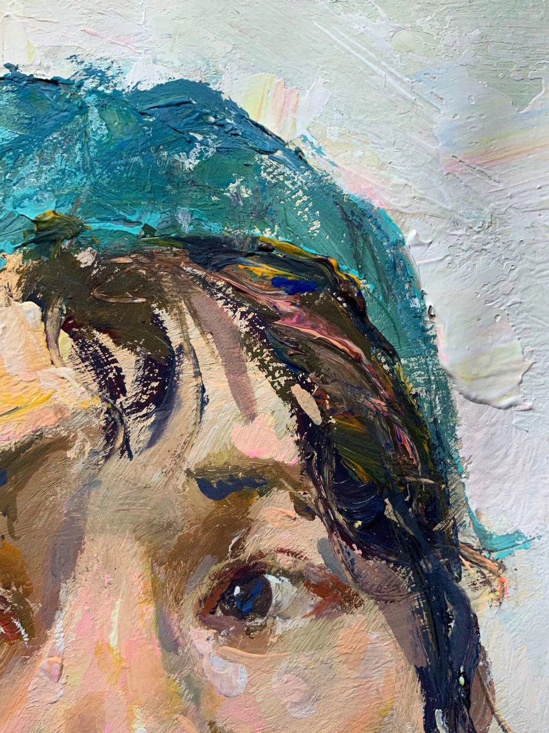 女青年色彩头像,南京方圆画室提供专转本,省统考,考研,艺术留学等美术