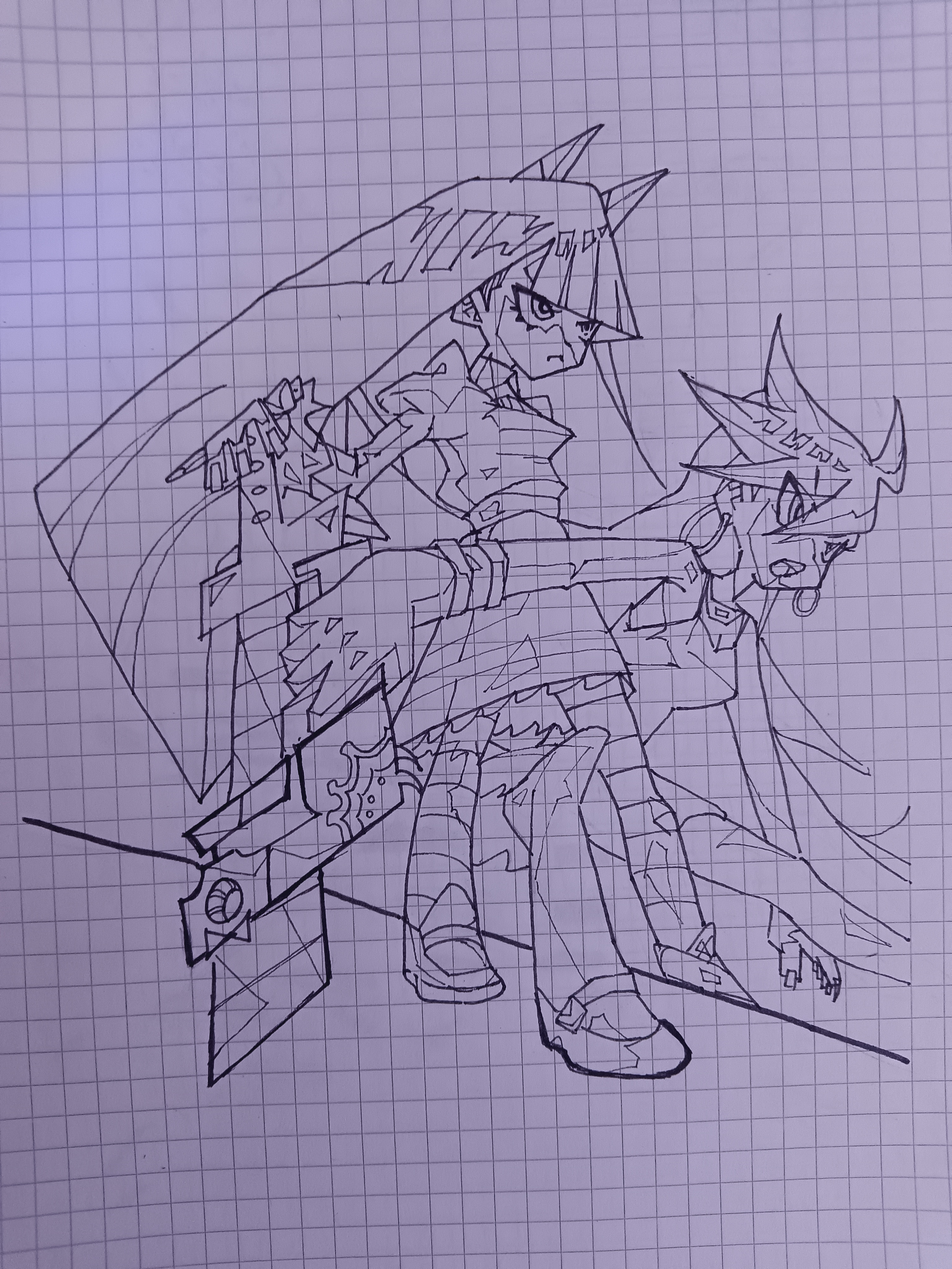 吊带袜天使 绘画过程