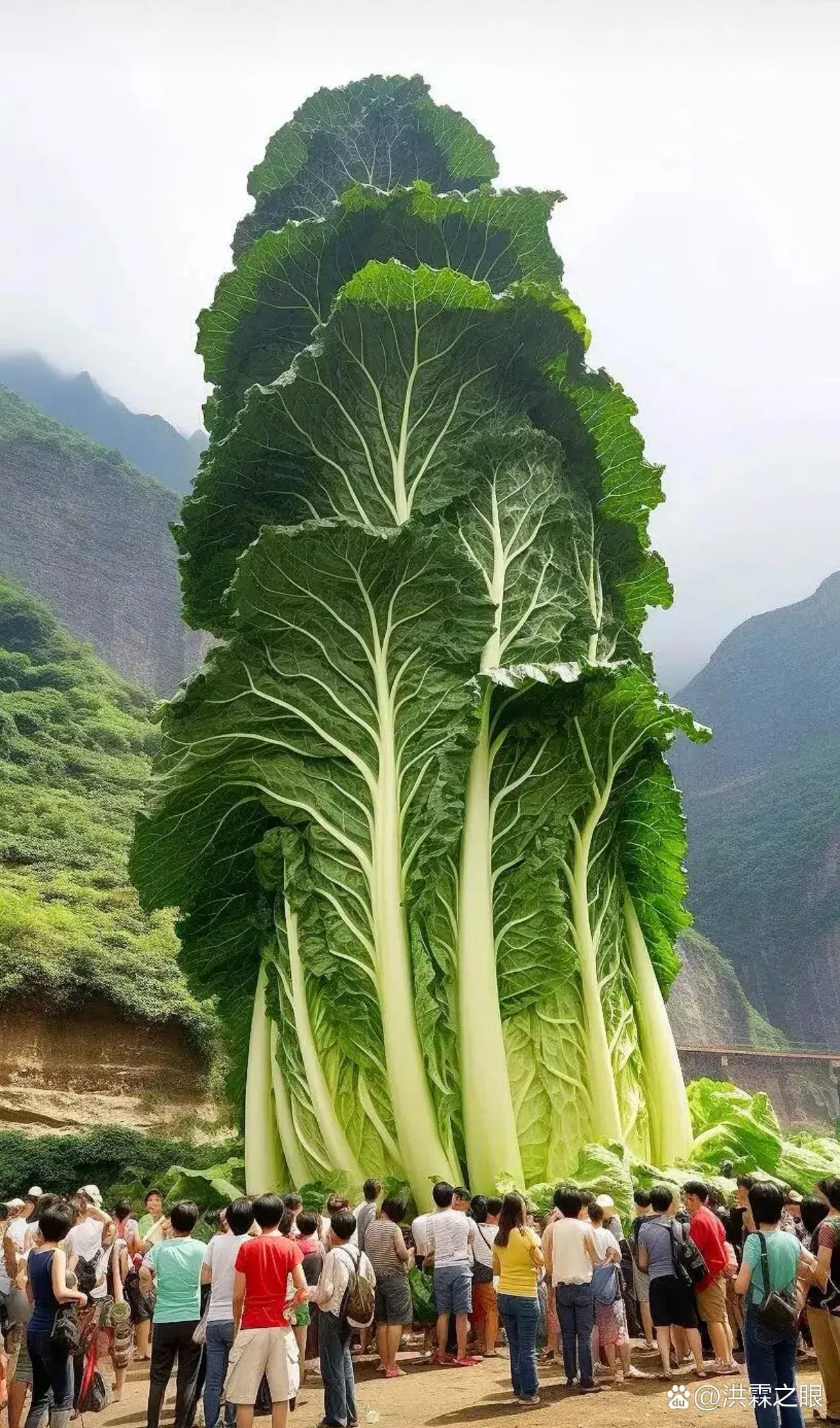 巨型白菜,惹人喜爱.在城市的喧嚣中,我发现了一片奇异的绿洲.