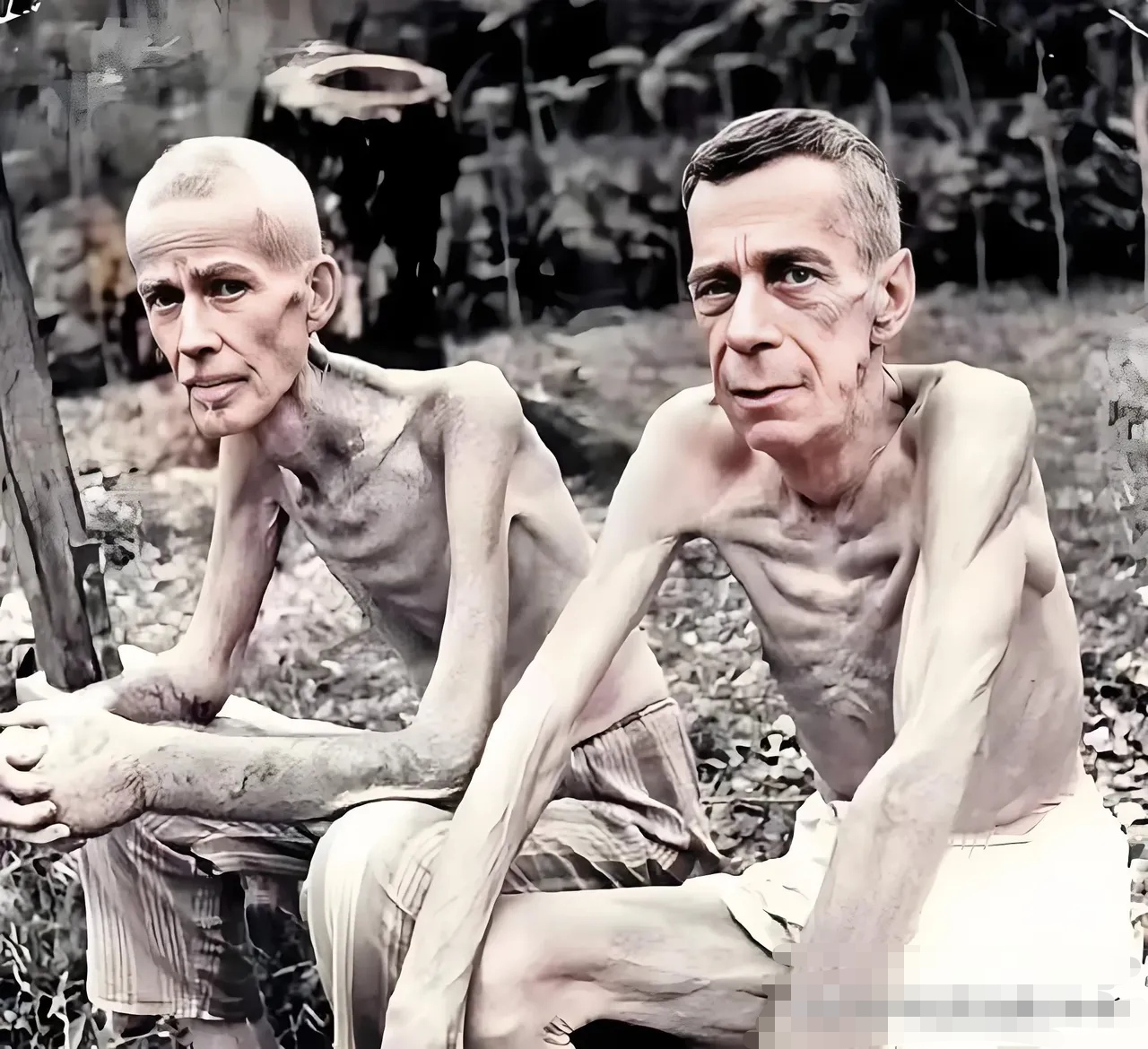 什么叫做瘦骨如柴,皮包骨,这个就是