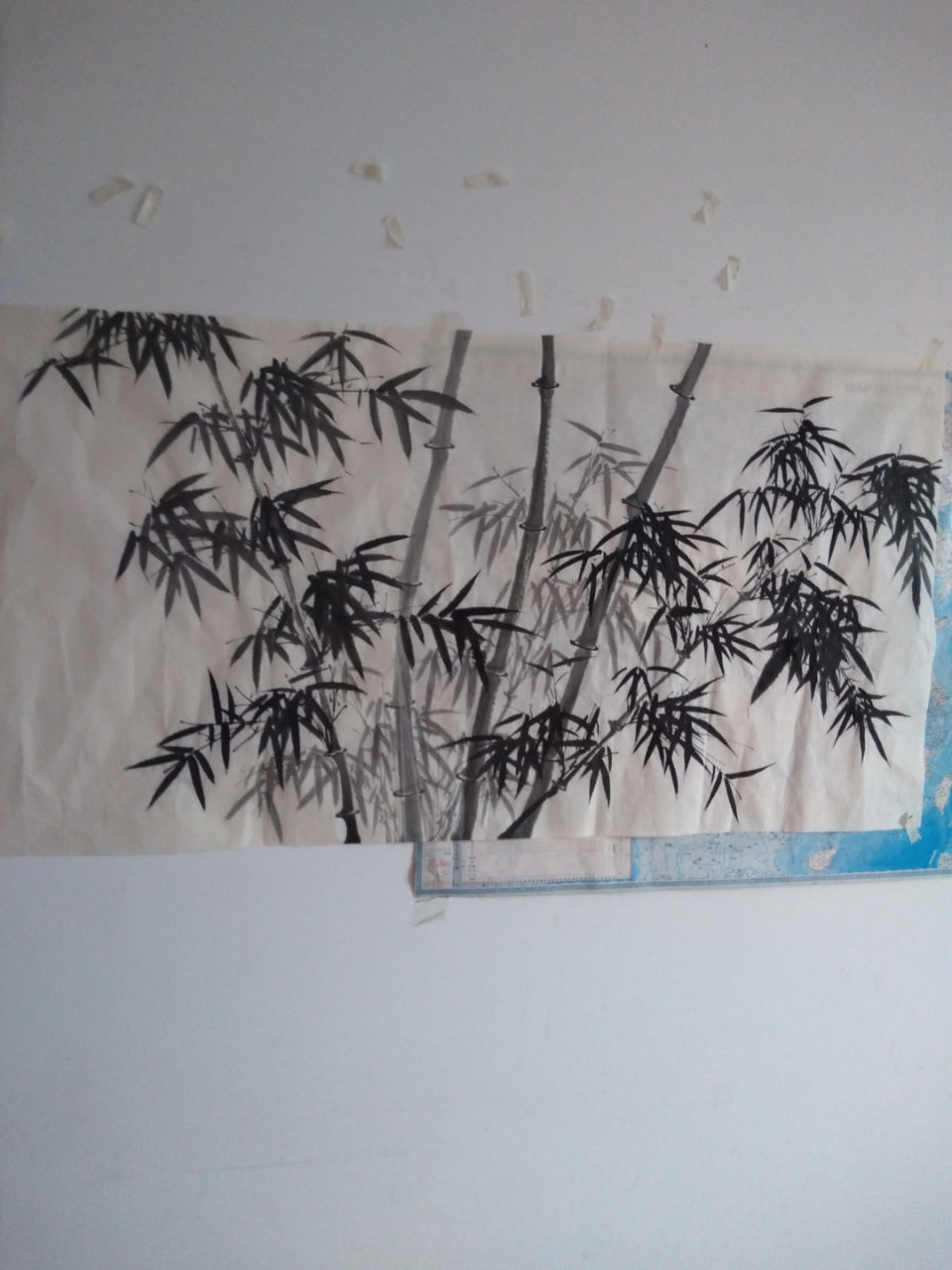 四尺横幅墨竹