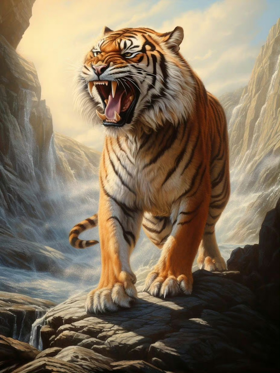 ai创意与绘画:《虎虎生威》