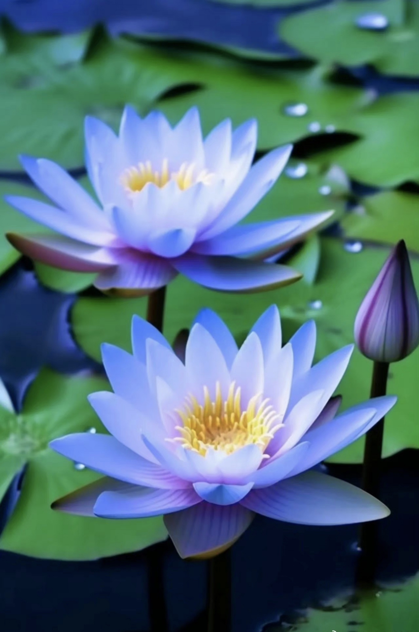 一天一种花:可以做屏保的蓝莲花!喜欢的赶紧下载,用于手机壁纸吧!