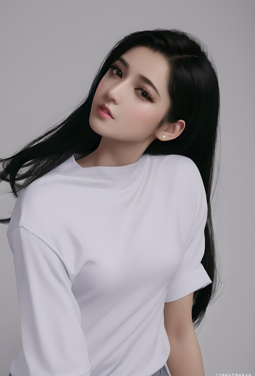 ai创意:由ai给我创作的女朋友,挺可爱!果然,ai最懂男人心!