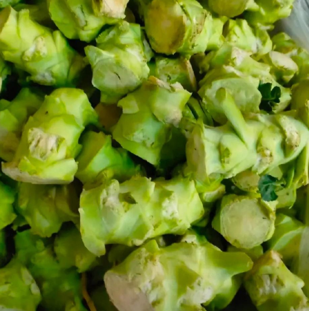 今天婆婆从老家带过来一袋子这玩意,说让我腌咸菜吃,我的天呐,我腌过