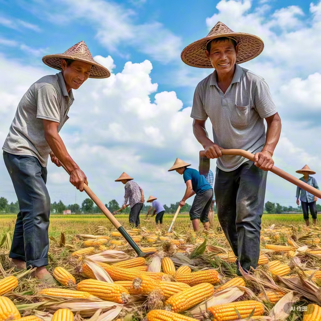 标题:《金穗满仓,太行脚下奏响丰收曲》**
