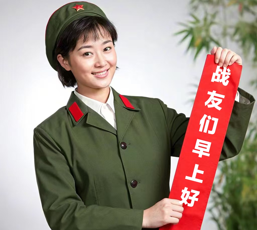  女兵早上好图片大全战友早上好图片大全漂亮女兵早上好图片女兵早上