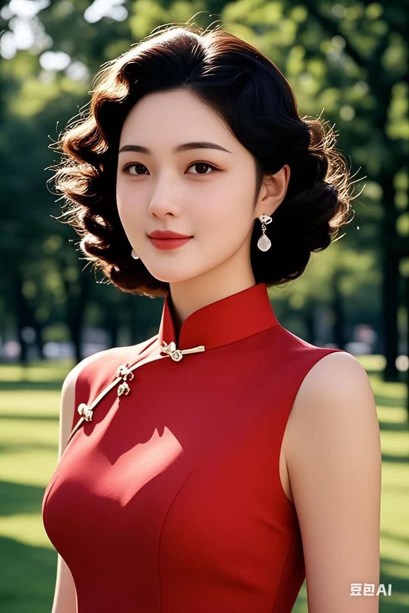 那位红衣美女对打扮情有独钟