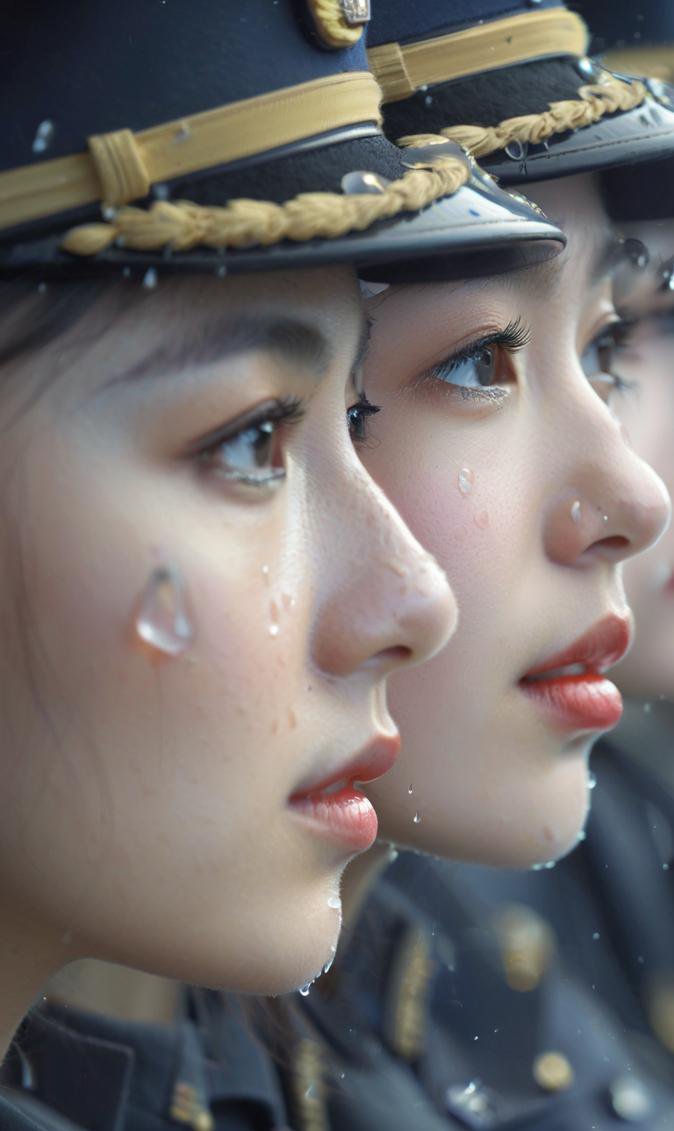 祝福你们,女兵军装照片全身女兵训练时满脸是汗图片汗滴图片汗水滴在