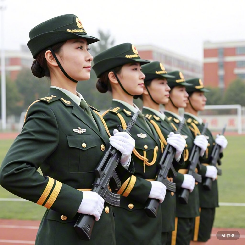 铿锵玫瑰,训练场上展英姿