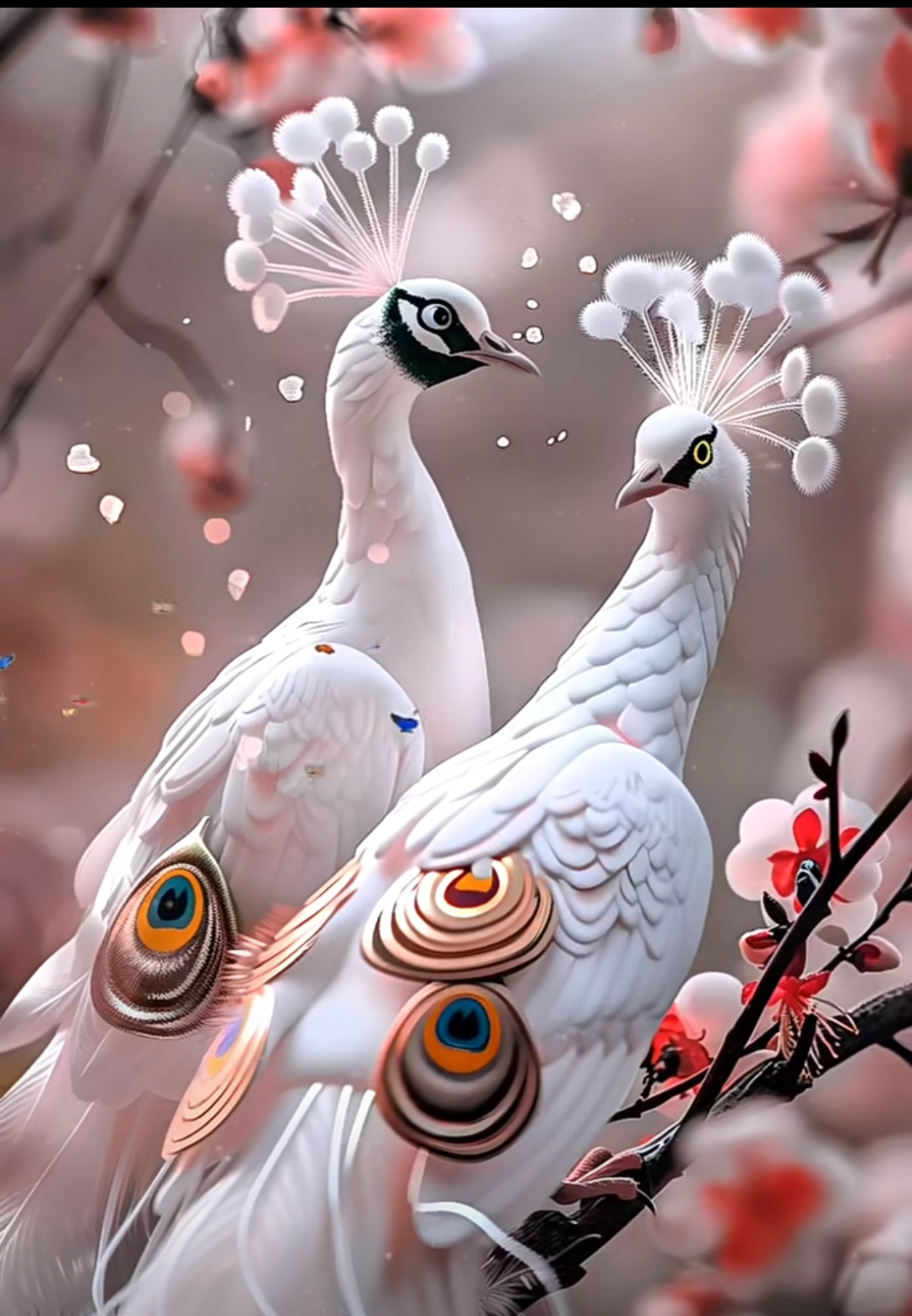 白色孔雀是一种非常美丽且独特的孔雀品种.