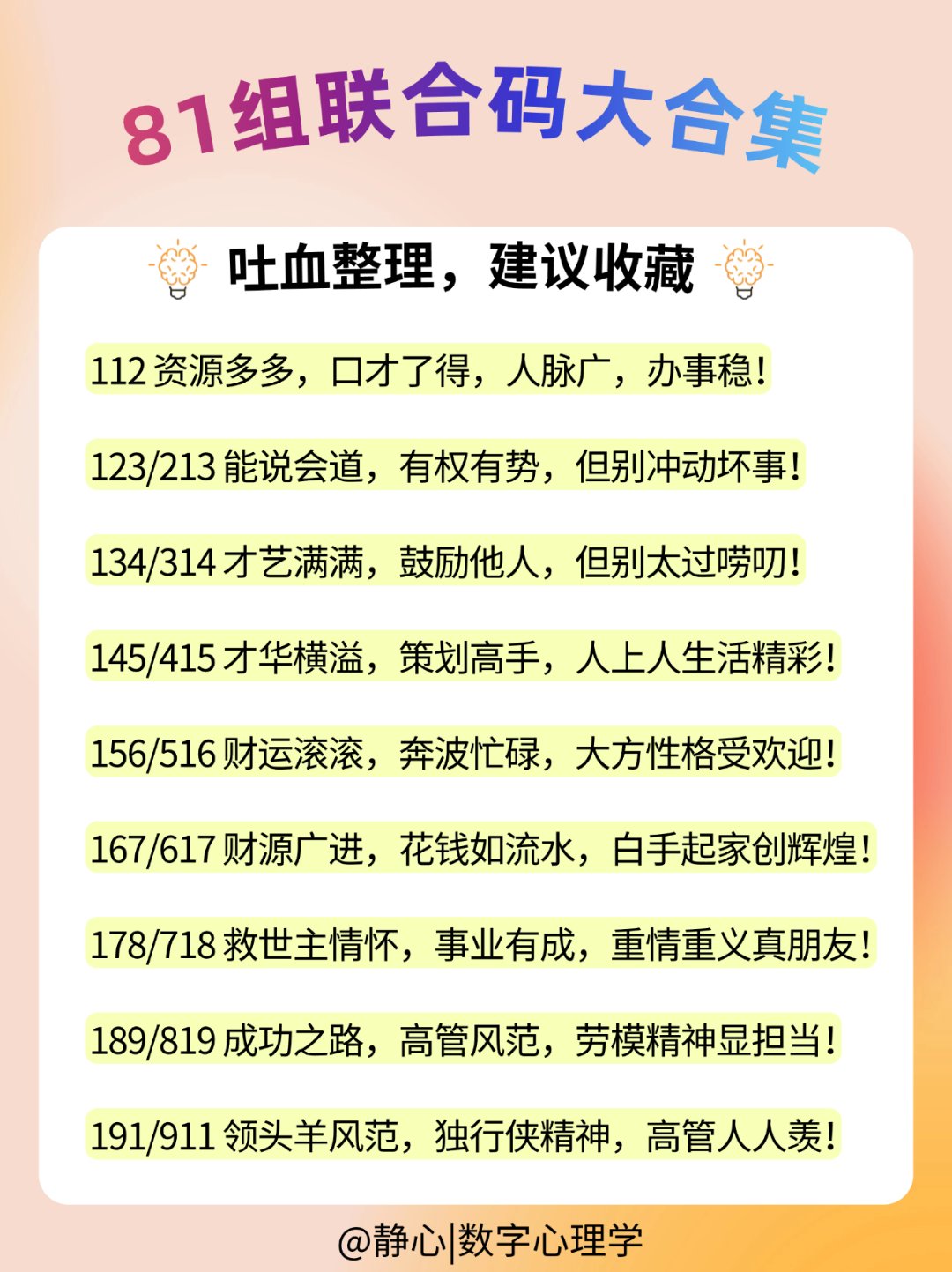 主人代表数字几