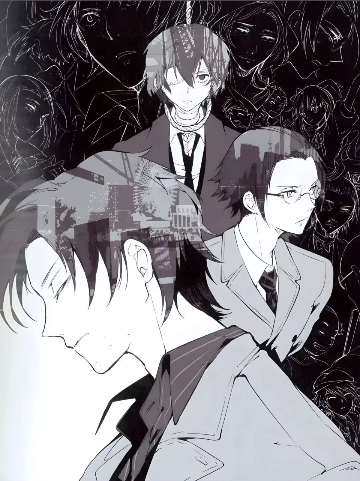 好刀的无赖派三人😭😭😭画师:春河35#文豪野犬