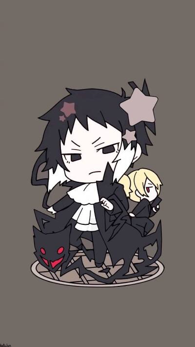 q版芥川龙之介和樋口一叶,卡哇伊～#文豪野犬# #最喜欢的二次元人物