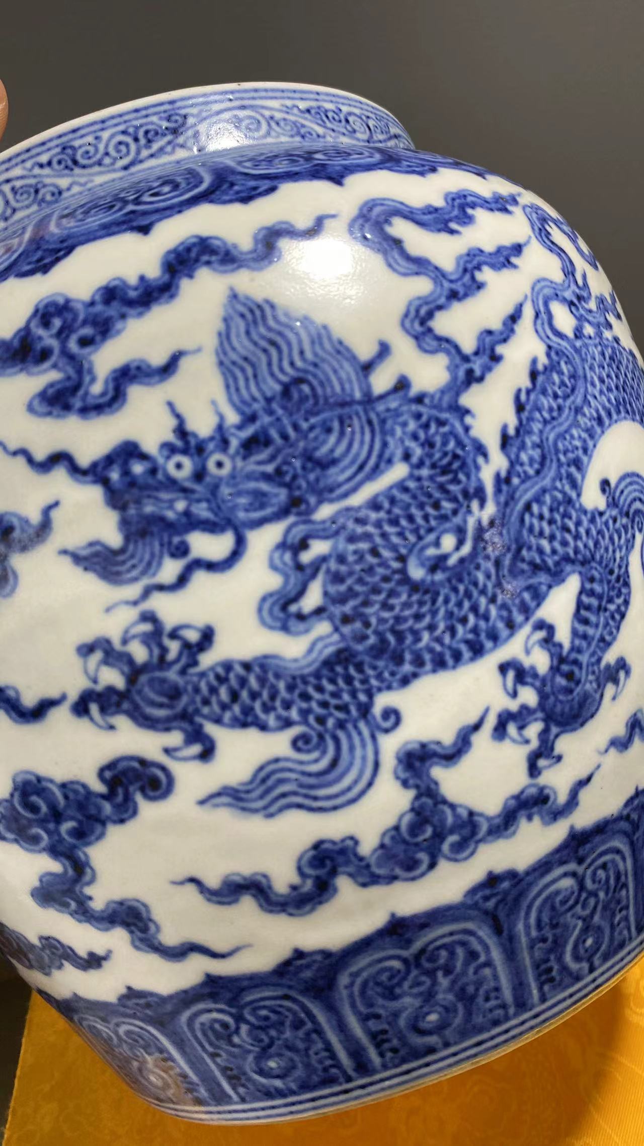 宣德青花瓷器# #苏麻离青