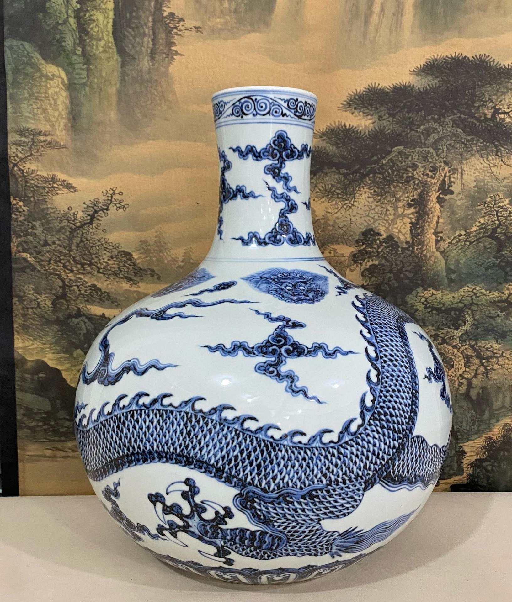 宣德青花瓷器# #苏麻离青