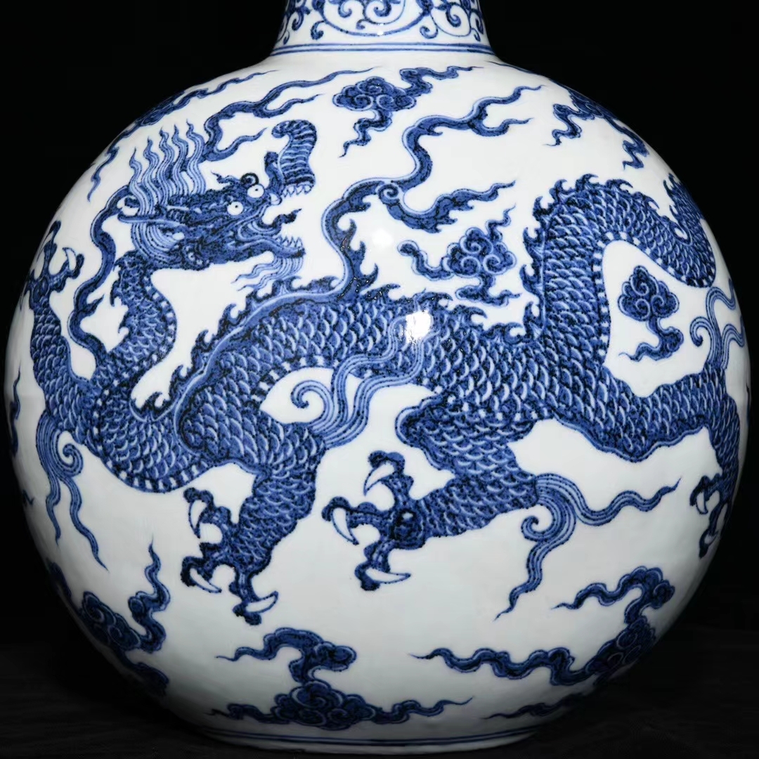 宣德青花瓷器# #苏麻离青