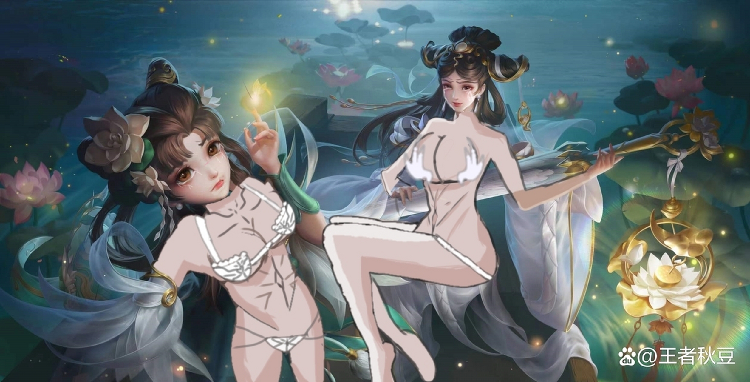 王者荣耀大乔小乔青白蛇去衣