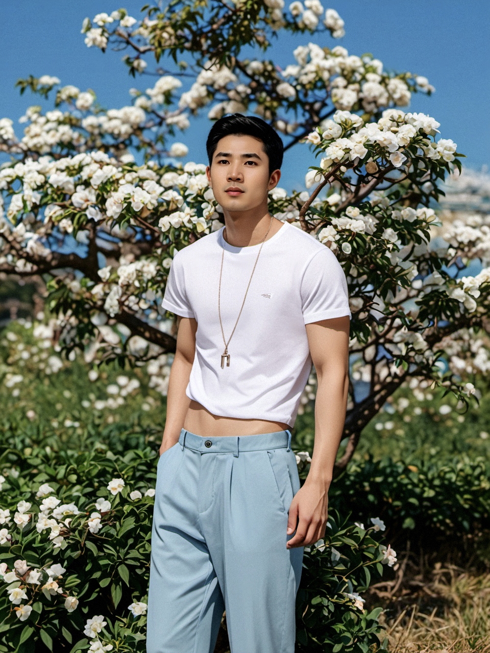 在这个温柔的季节里,花开如常,以它那不紧不慢的步