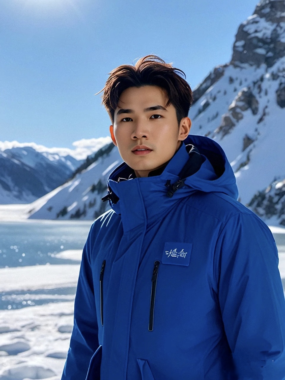 雪后,天山天池仿佛披上了一袭银白的纱衣,静谧而深邃