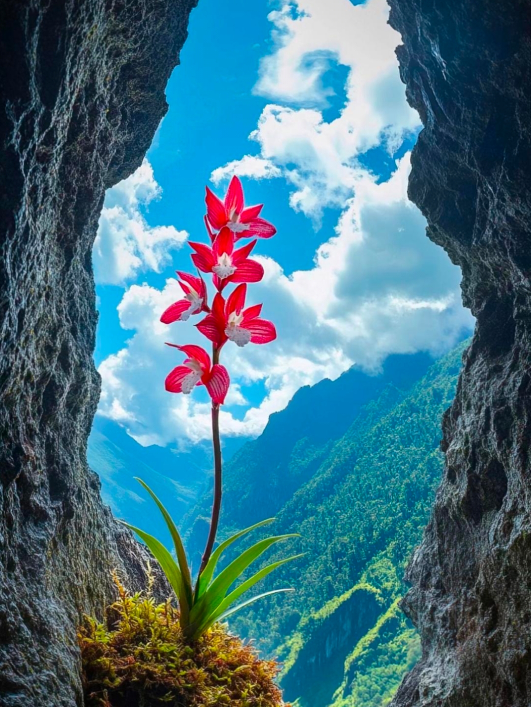 在这石崖上彰显着不屈不挠的顽强生命力,令人由衷感叹!#热点引擎计划